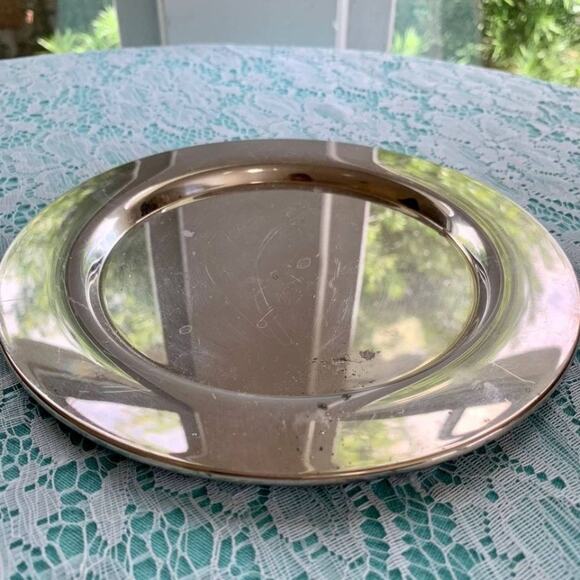 Vintage Oneida Silver Plated Charger Plate 7.5" - Picture 1 of 8
